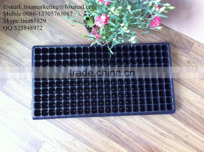 High Quality PS Material Plastic Type Gardening Flower Seed Nursery Tray with 200 cells