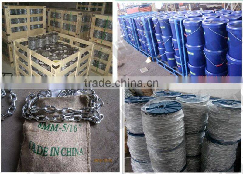 Carbon steel long DIN763 link chain