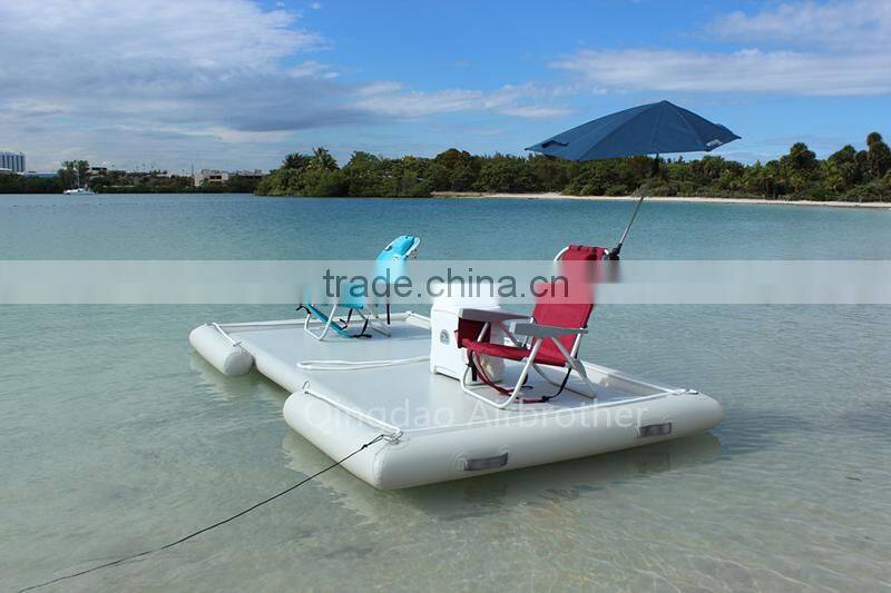 Hot Sale DWF Inflatable Floating Fishing Pontoon Platform for Boats