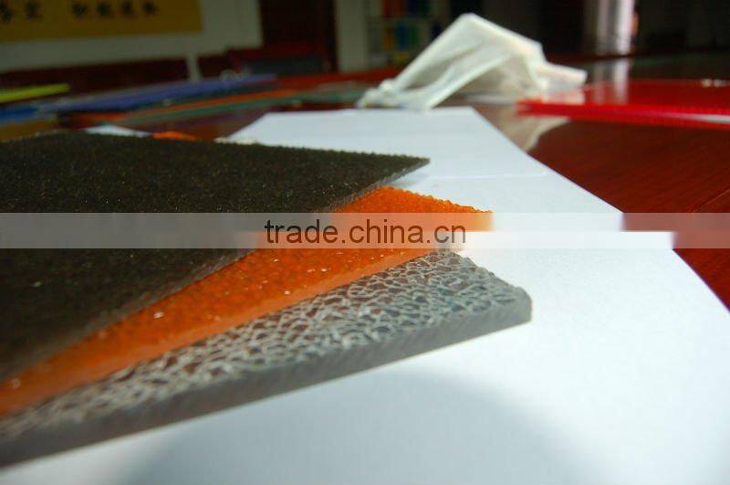 Observe window PC embossed sheet