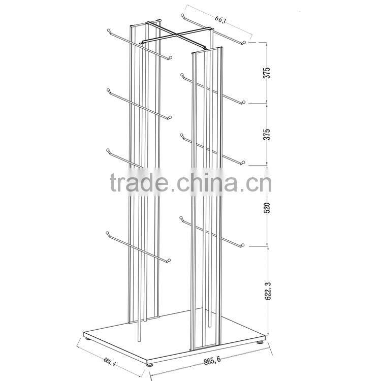 Stable metal bag stand holder