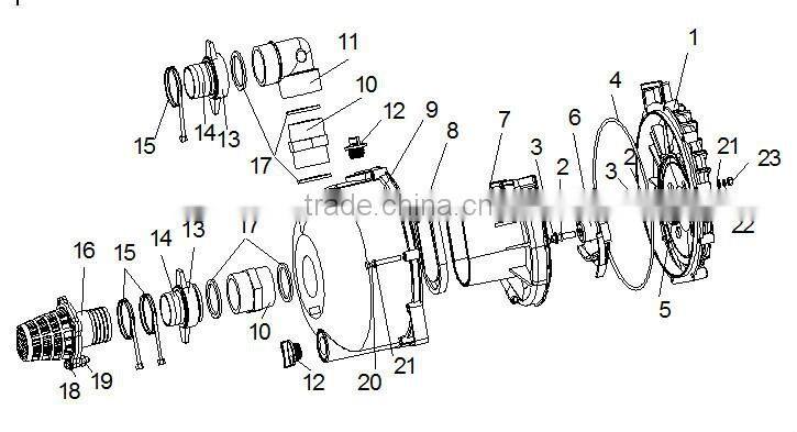 JUANYONG chemical centrifugal self priming water pump for submersible pump made in China