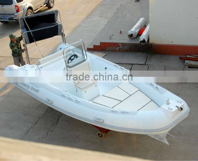 CE certificated rib 5.5m inflatable boat fishing