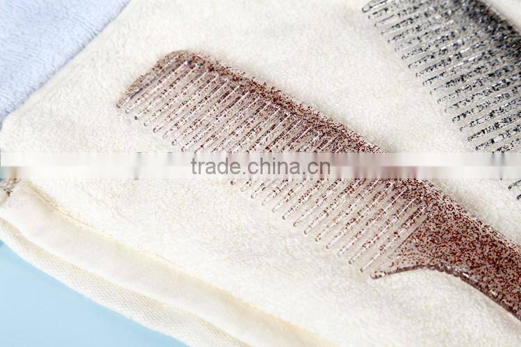 Plastic Morden Hair Comb With Crystals Point Irregularity Handle Hair Brushes