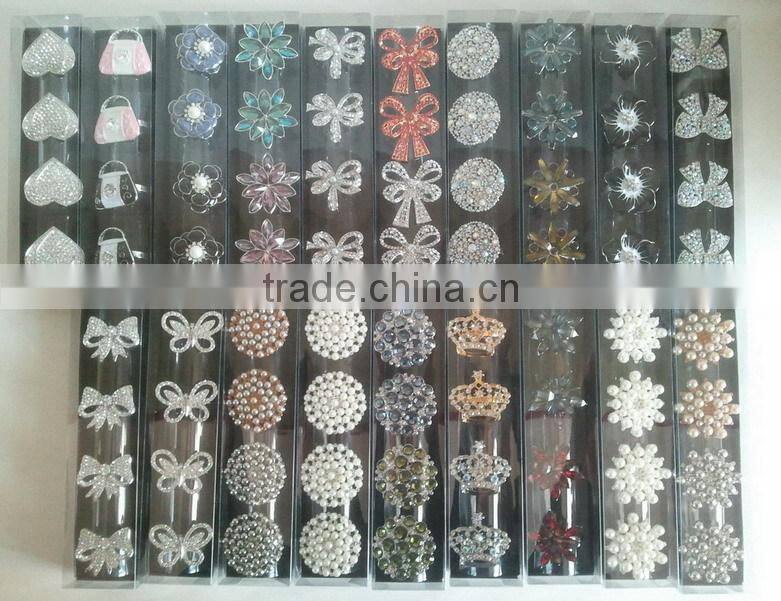 decorative butterfly zinc alloy napkin ring with rhinestones