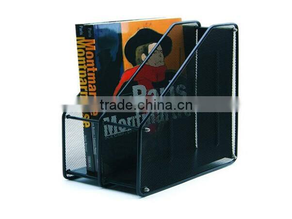 Store More 2 Tier Metal Mesh Magazine Holder Rack