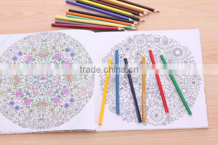 Factory Wholesale School Kids 24 colors Recycled Wooden Colored Pencils with tube