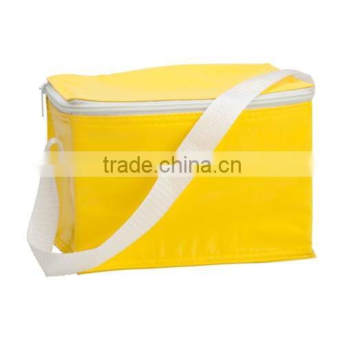 6 cans PVC foldable cooler bag with handle for promtional