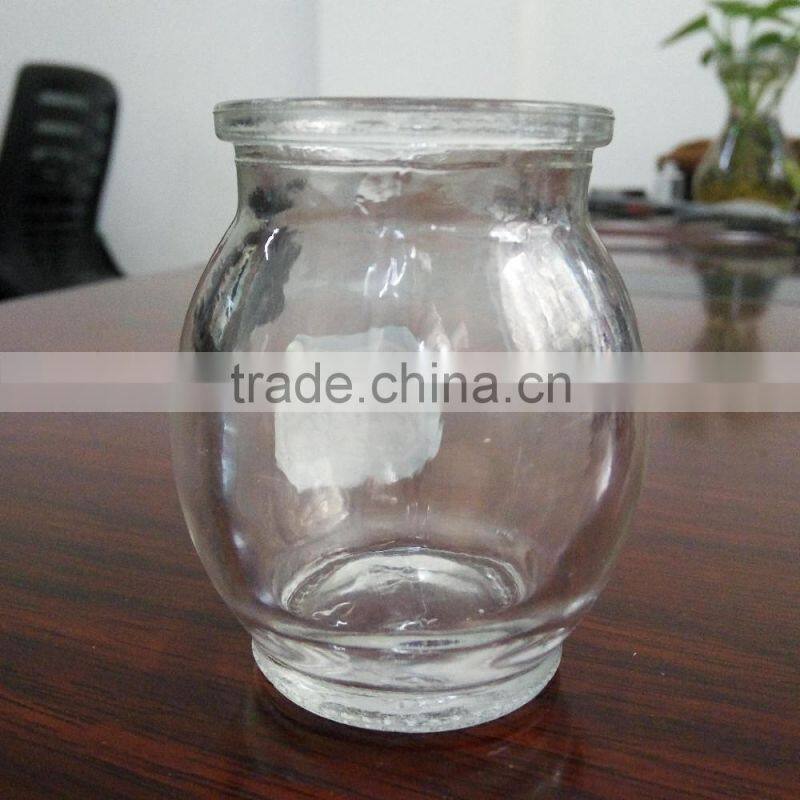 High Quality vintaged 2oz custom logo glass candle jars wedding