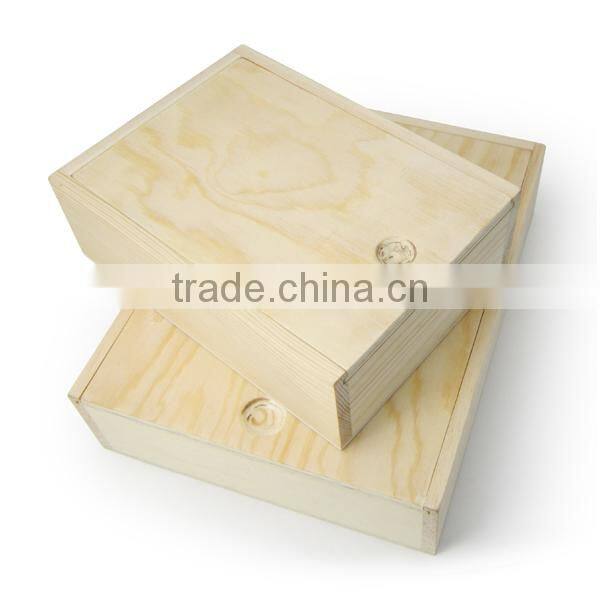 Super quality customed latest style natural eco-friendly pine wood boxes