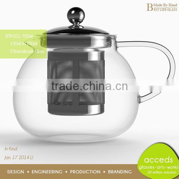 New Arrival Custom FashionablePrinted Insulated Glass Arabic Pot