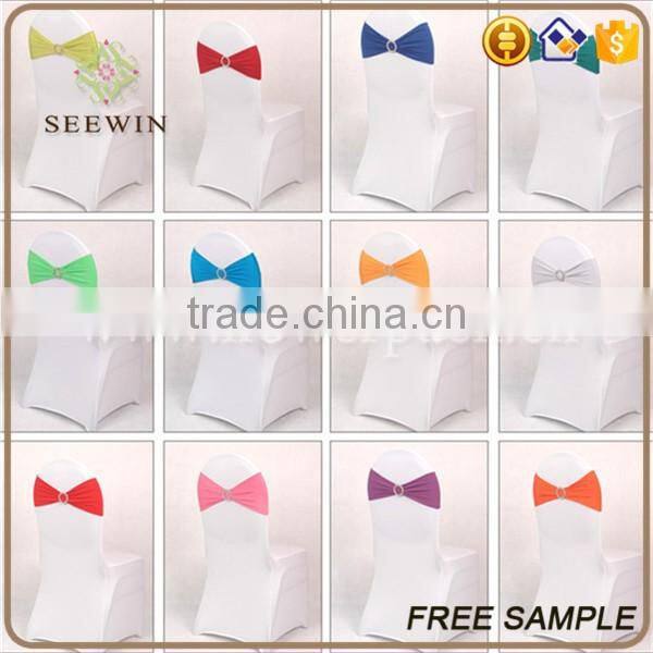 polyester elastic spandex chair band with buckle