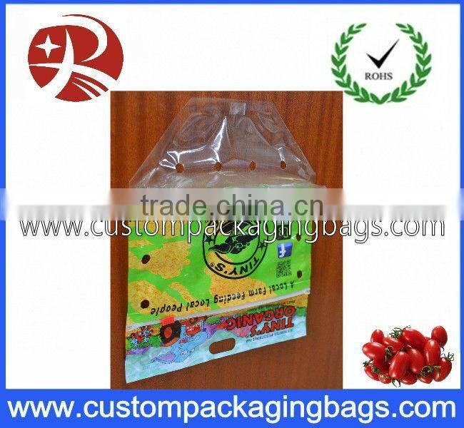 fruit plastic packaging bags with slide zipper