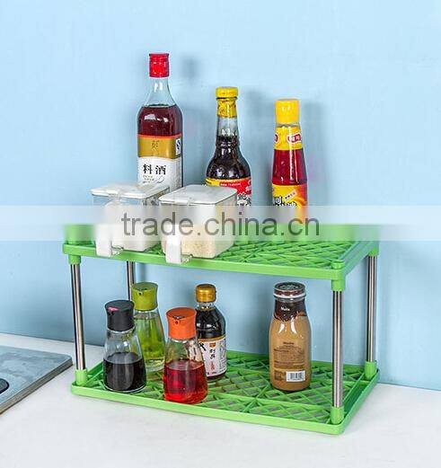 Mix color Stock Layer 2 Steel Tub Multifunction Combined Storage Rack
