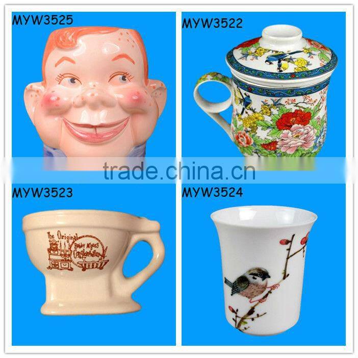 what a special white new ceramic solo skull mug cup