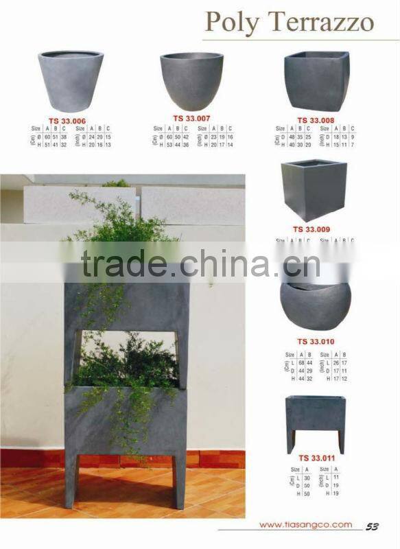 Vietnam Poly terrazzo flower pots