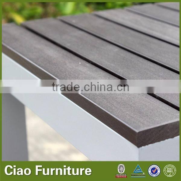 Plastic wood outdoor bench for garden / park / market