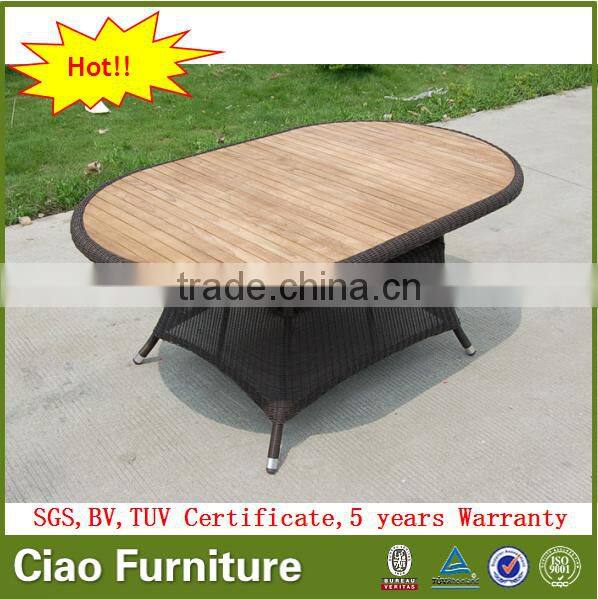 New design garden table furniture outdoor dining table set