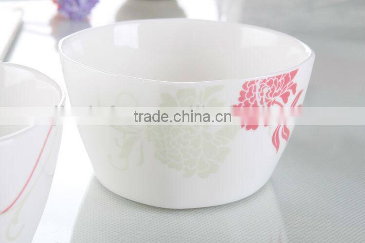 porcelain noodle bowl with nice decal