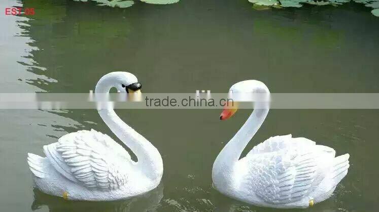 hard fiber glass reinforced plastics garden decor swan