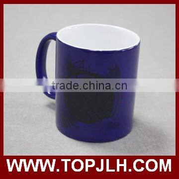 Popular design sublimation 11oz full color changing coffee cup