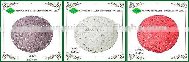 Wholesale colored woven round placemats rope coaster