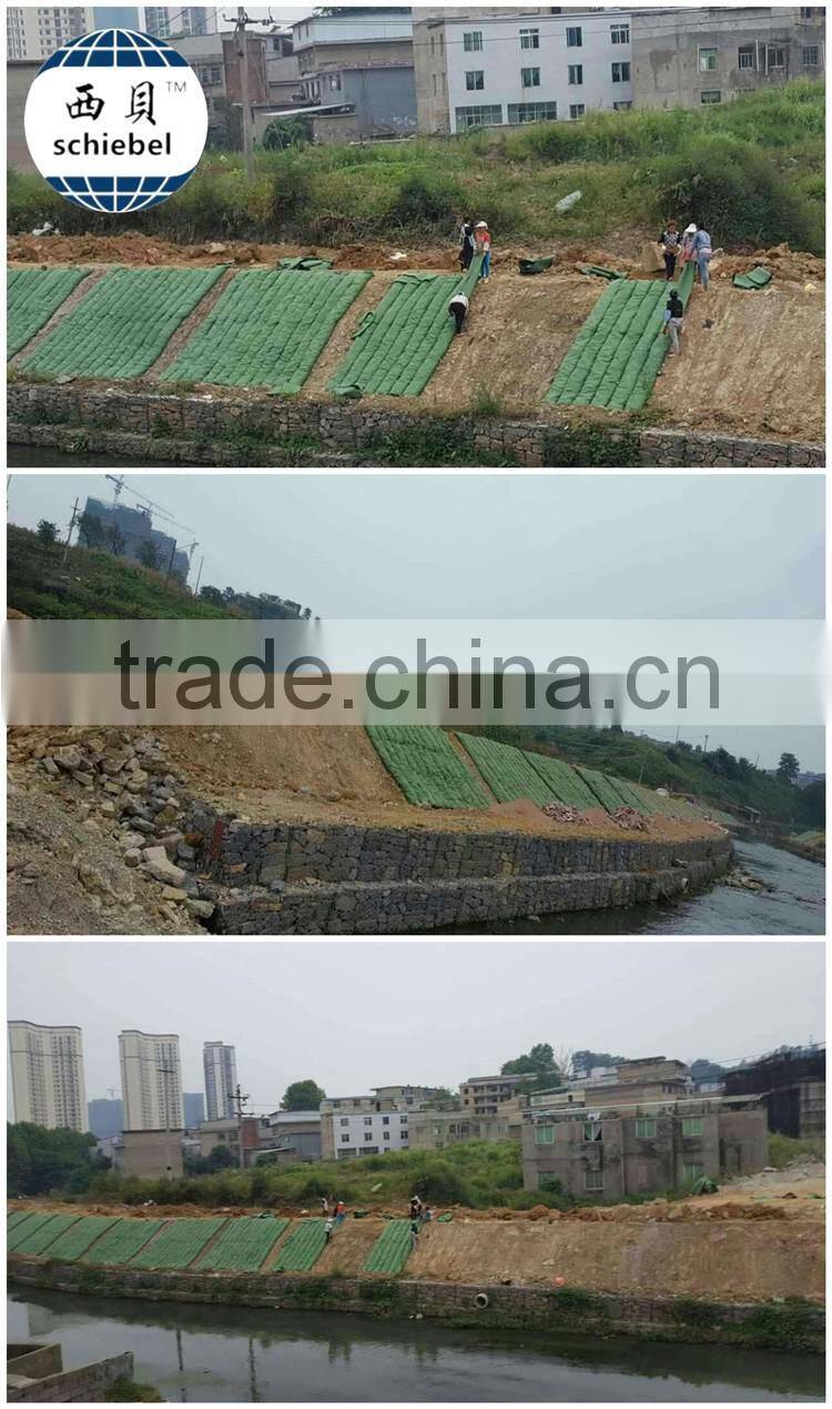 SCHIEBEL filament spunbond green nonwoven geotextile revetment bag