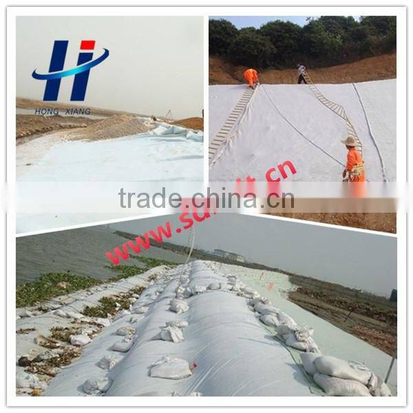 polyester short fiber needle punched non woven geotextile used in landfill