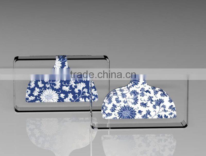 Hot sale elegant blue and white flower vase