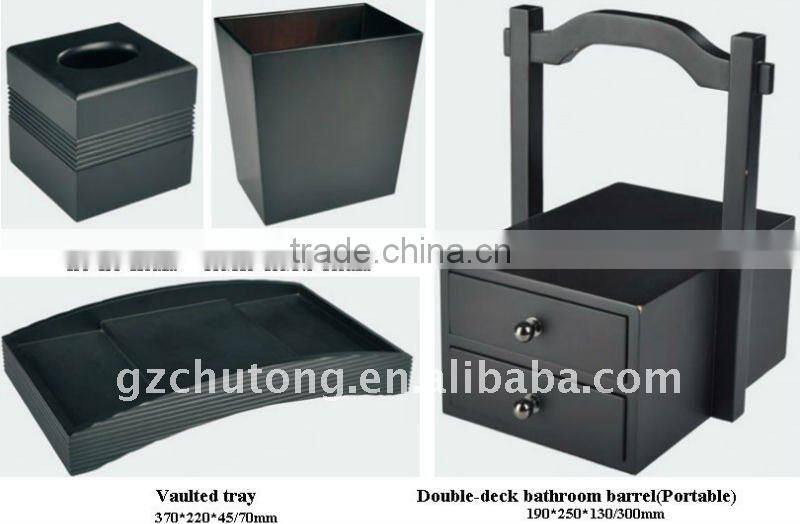 Hotel wooden two layers bathroom box