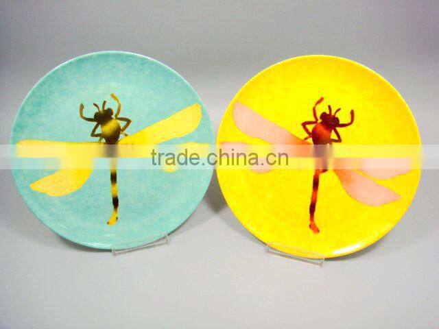 Kid children melamine round factory cheap snack frut plate