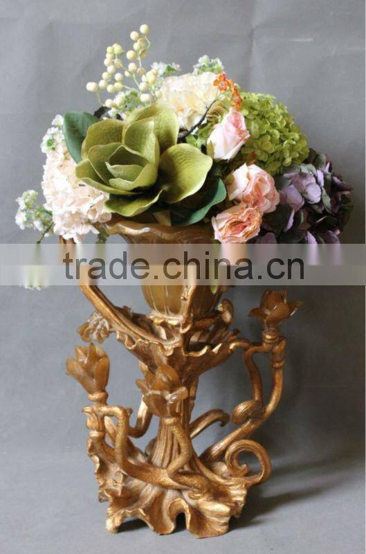 Hand craved polyresin decorative fruit bowl,home decoration