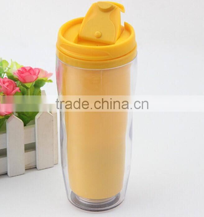 Double Wall Plastic Cup Sports water bottle coffee mug