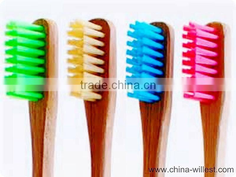 Hotel use bamboo toothbrush, bamboo handle toothbrush