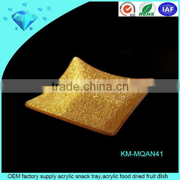 OEM factory supply acrylic snack tray,acrylic food dried fruit dish