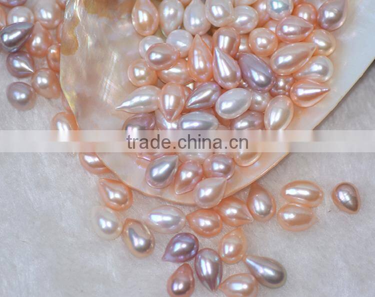 3-4 mm colored teardrop shape freshwater pearls