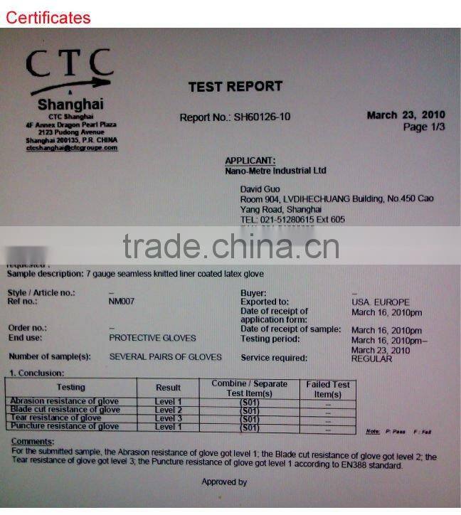 NMSAFETY winter use,orange nappy acrylic liner coated black latex glove