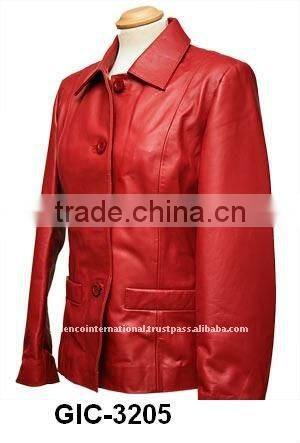 Leather blazer