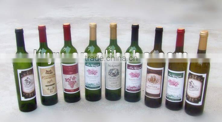 750ml antique green glass wine bottles wholesale