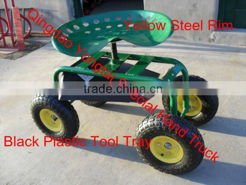 Rolling 4 Wheeled Garden Work Seat