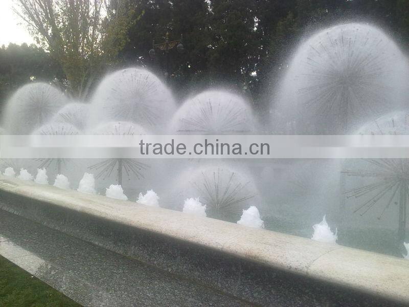 Decorative outdoor water steel ball fountains