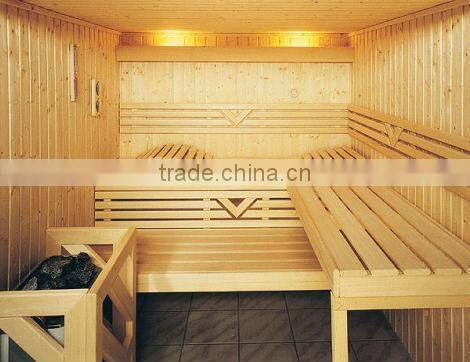 farin frared 4 person solid wood cabin 3kw stream sauna room