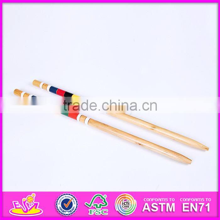2016 Outdoor or indoor children 6 group of wooden professional croquet W01A169