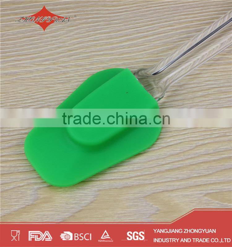 Newest best selling silicone spatula with plastic handle