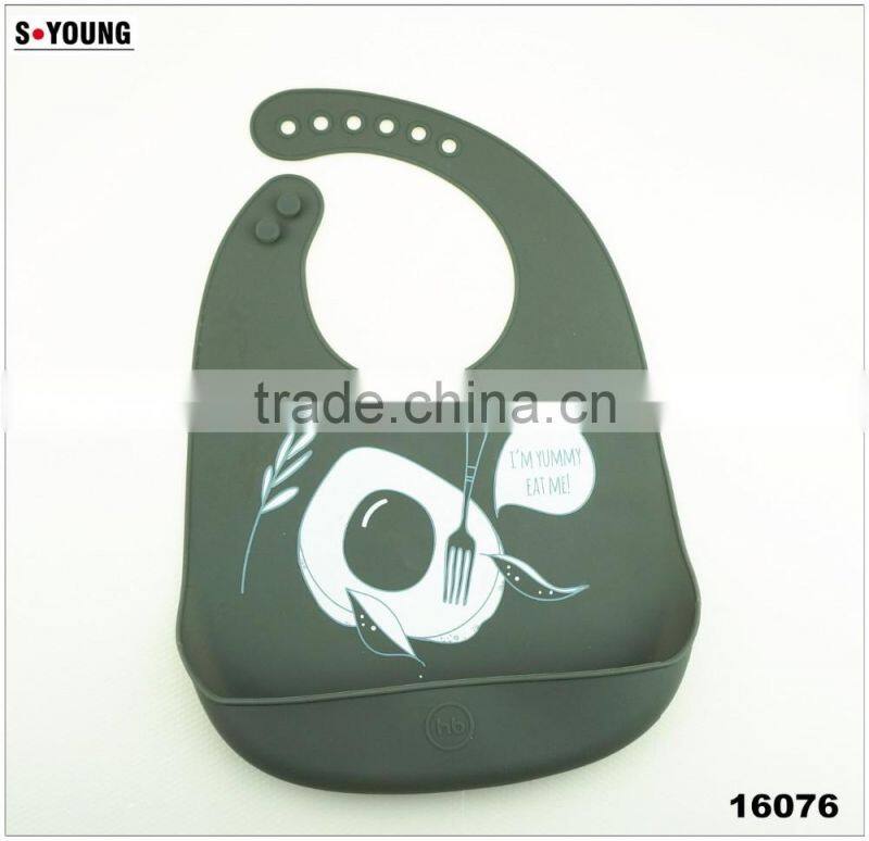 16076 Food Grade Cute Baby Pouchs,Waterproof Promotinal Gift Nice Silicone Baby Bibs,Kids Silicone Bellyband
