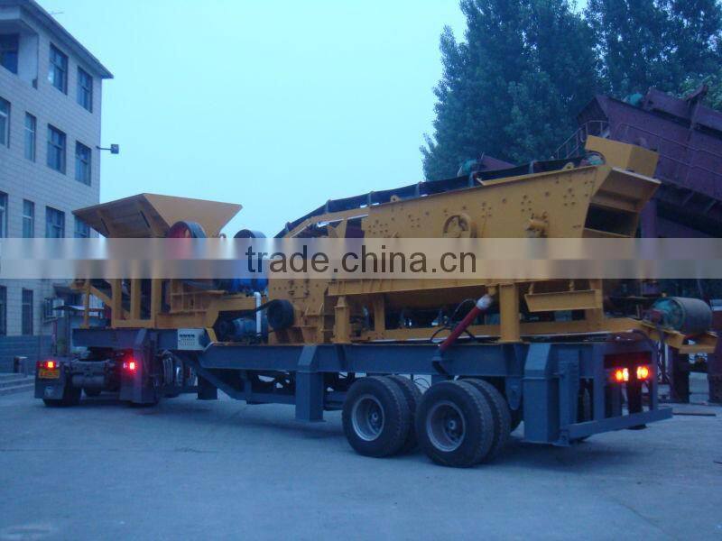 China strong portable jaw crusher for river stone quarry
