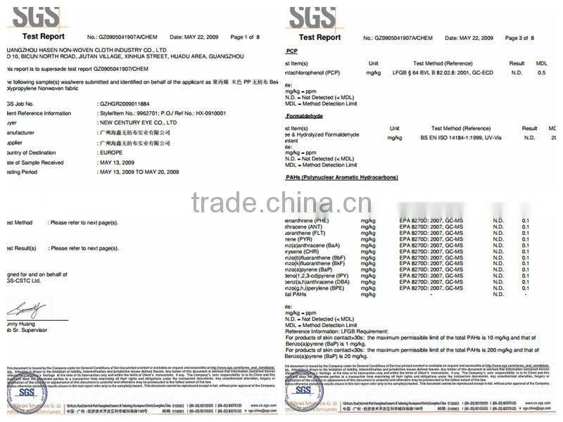 Non-woven fabric facial cold depilatory waxing paper strips