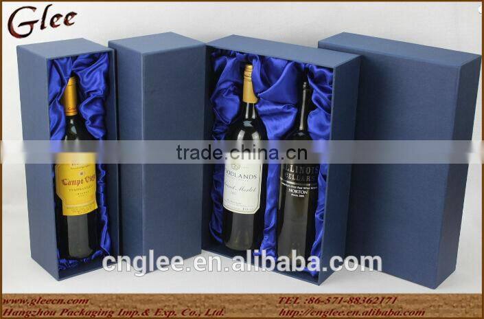Cheap packaging paper wine bottle box wholesale