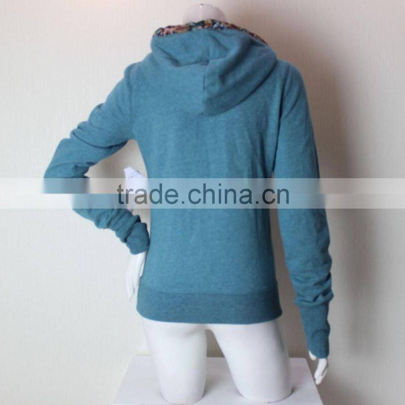 Lady Fashion Zipper-Up Sweatshirt