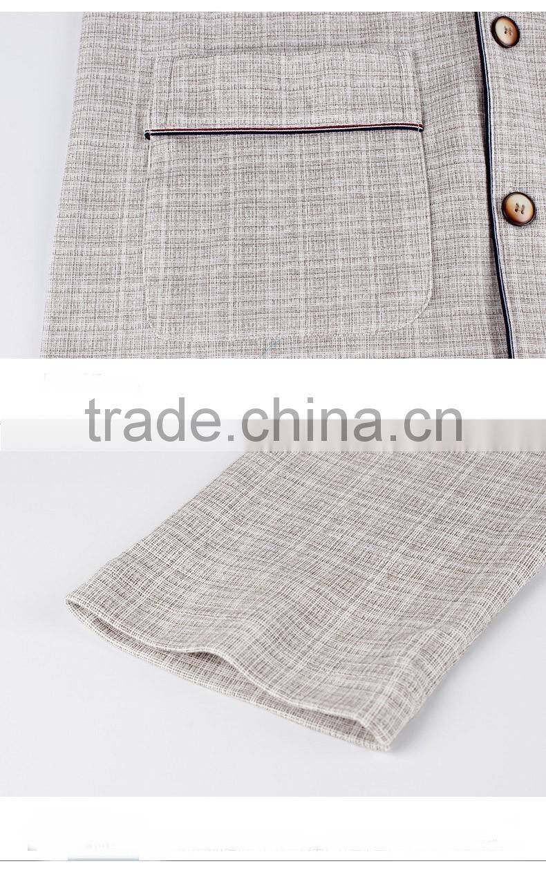 100% cotton kintted fabric men sleepwear sets man nightclothes homewear pajama sleepwear